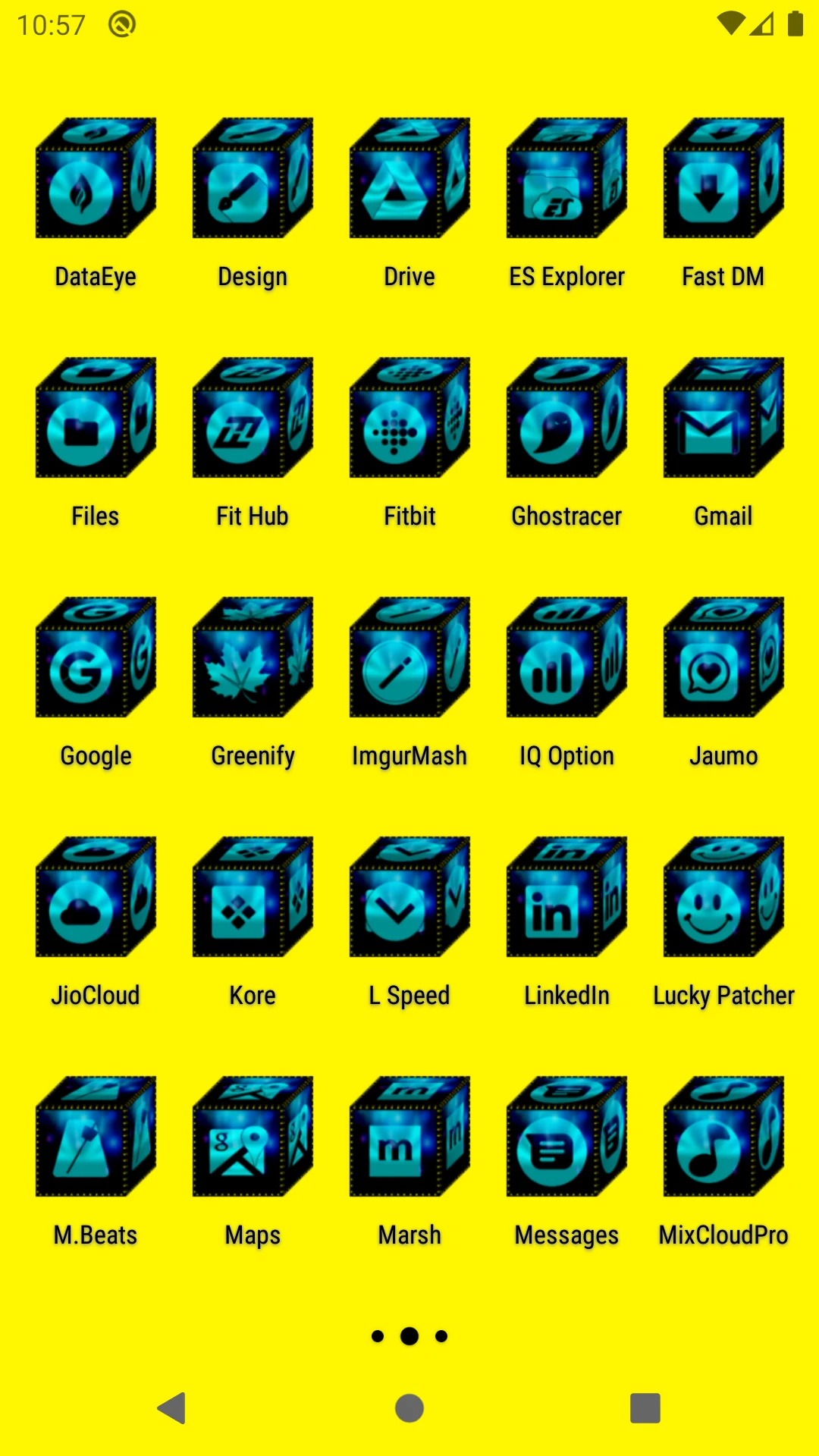 3D Cyan Icon Pack screenshot
