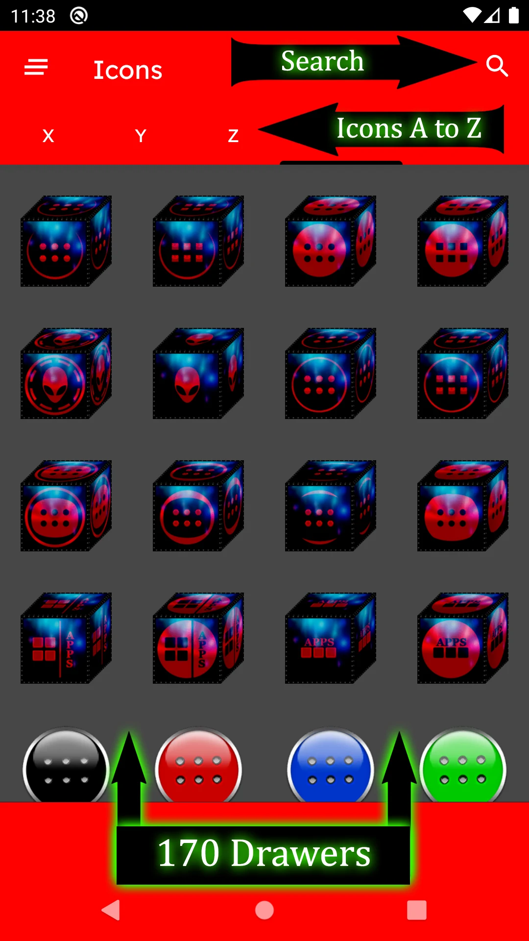 3D Cyan Icon Pack screenshot