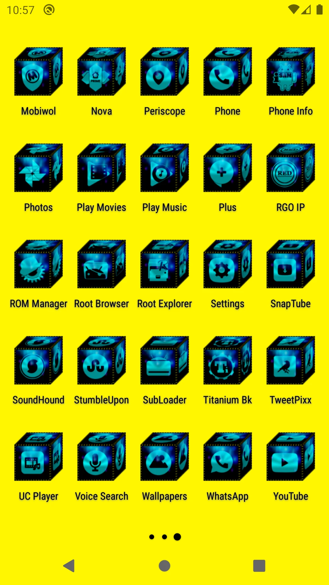 3D Cyan Icon Pack screenshot